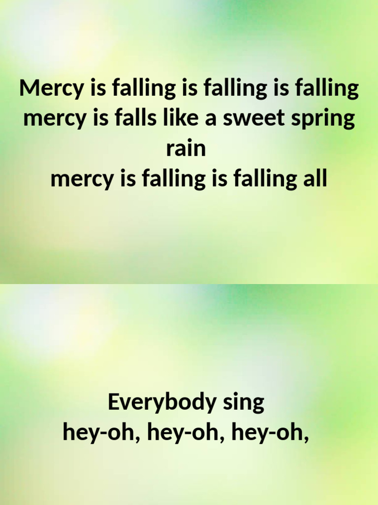 Mercy is Falling: Lyrics and Themes | PDF | Religious Belief And Doctrine