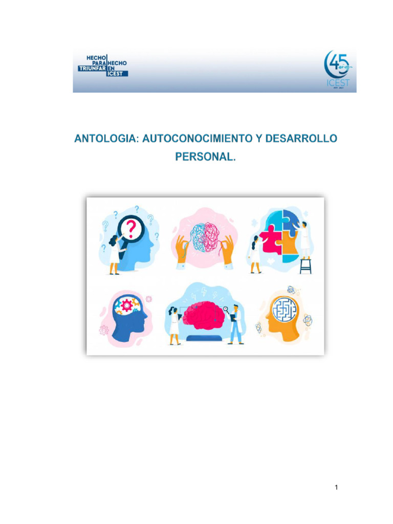 Antologia Autoconocimiento y Desarrollo Personal | PDF | Mente | Autoestima
