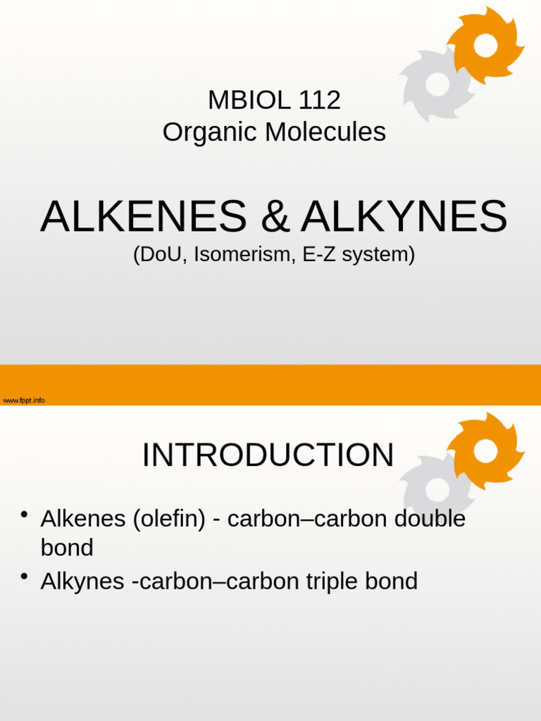 Organic Chemistry: Alkenes & Alkynes | PDF | Alkene | Isomer