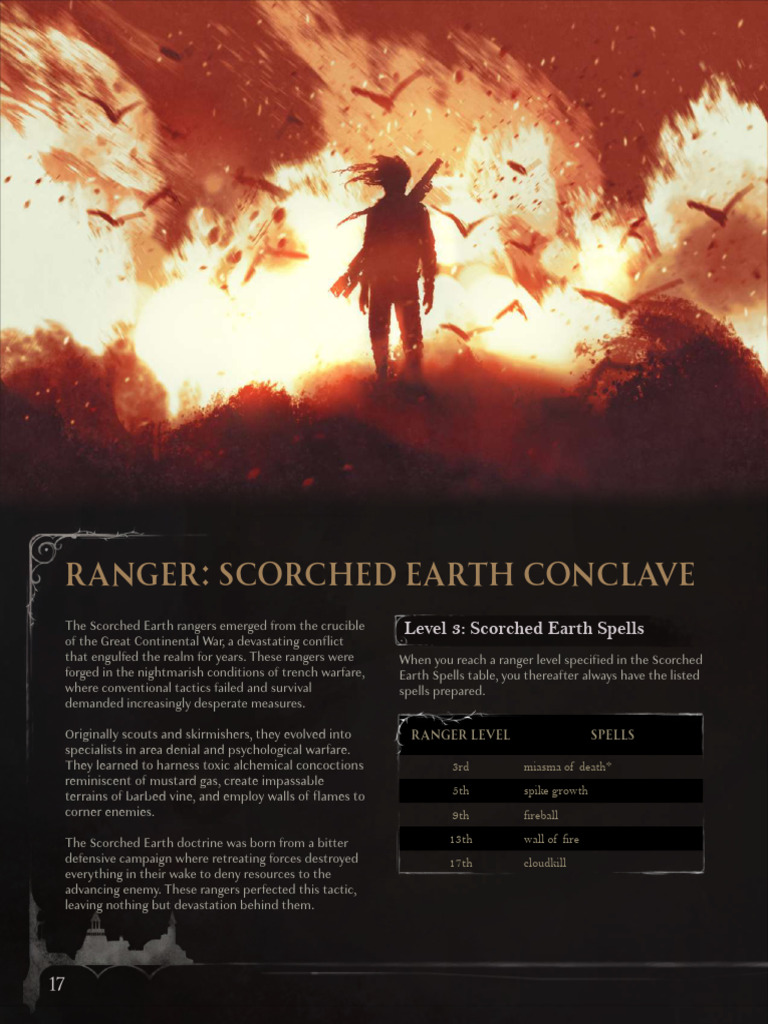Scorched Earth Ranger Conclave Guide | PDF | Trench Warfare | Ammunition