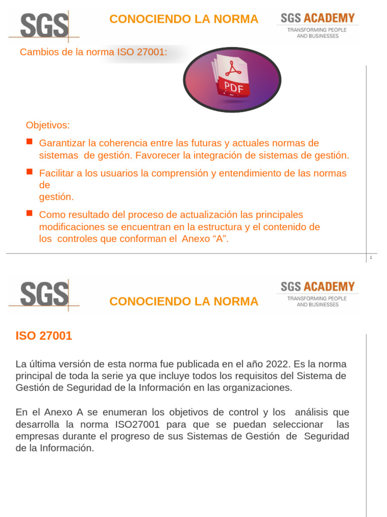 Cambios Clave en la Norma ISO 27001 | PDF | Seguridad de información ...