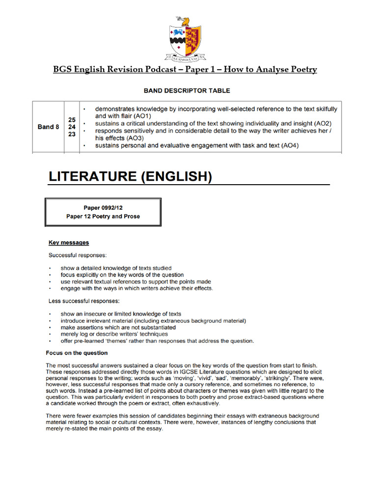 Poetry Analysis Techniques Guide | PDF | Poetry | Metre (Poetry)