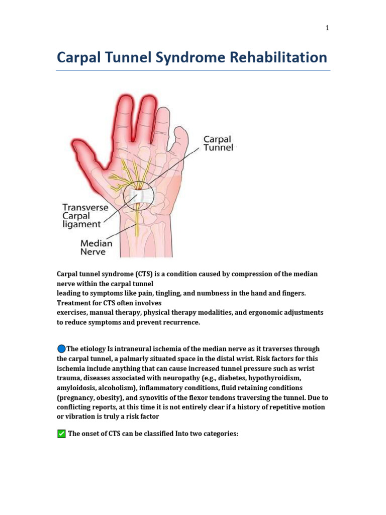 Carpal Tunnel Syndrome | PDF | Carpal Tunnel Syndrome | Hand