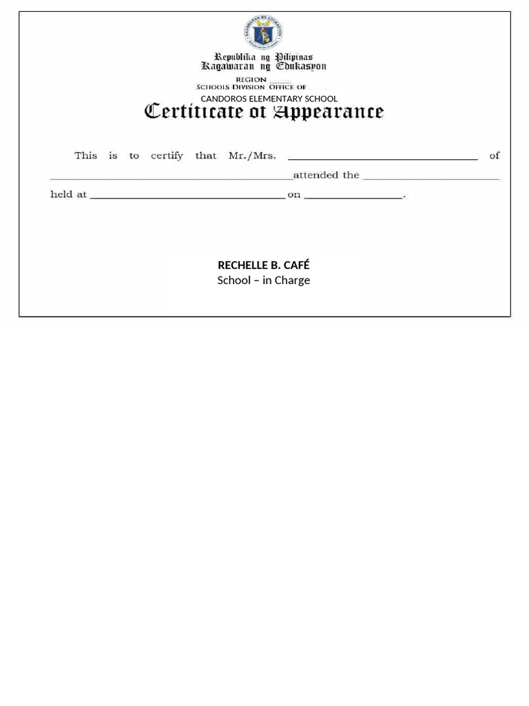 APPERANCE | PDF