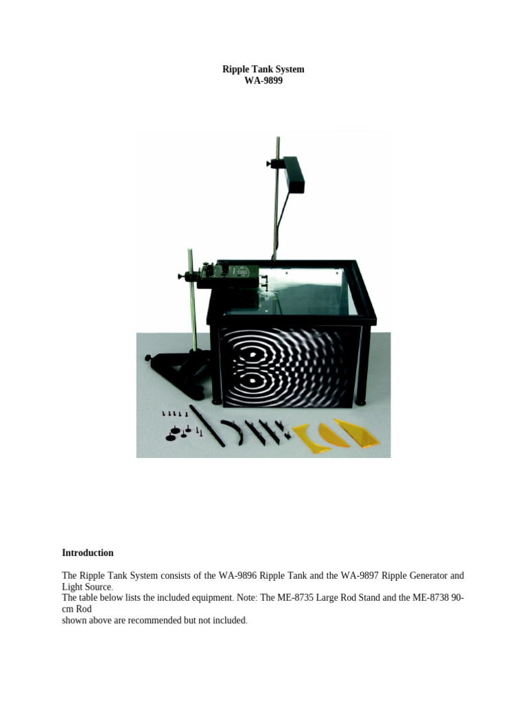 Ripple Tank System | PDF | Frequency | Electrical Engineering