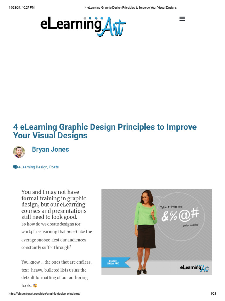 4 Elearning Graphic Design Principles To Improve Your Visual Designs ...
