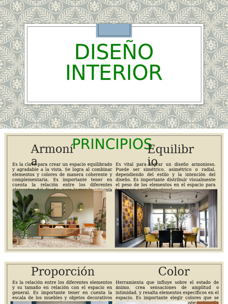Estilos de Diseño Interior y Armonía | PDF | Mueble | Diseño