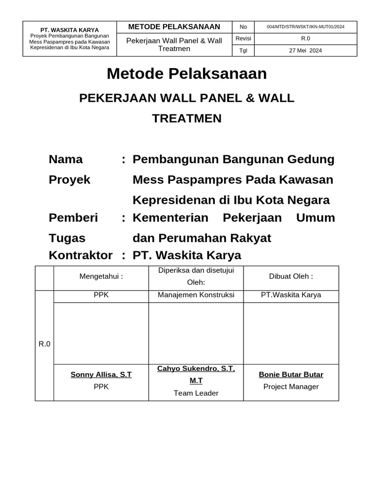 Metode Pemasangan Wall Panel HPL | PDF