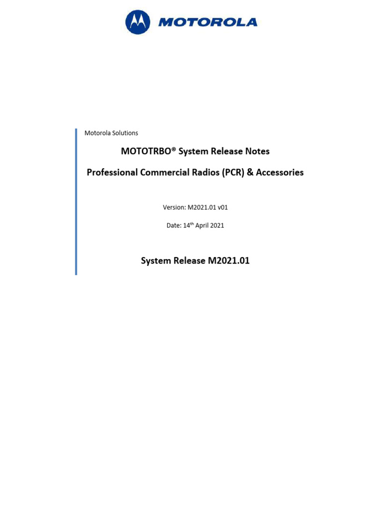 M2021 01 Release Notes v01f | PDF | Computer Network | Password