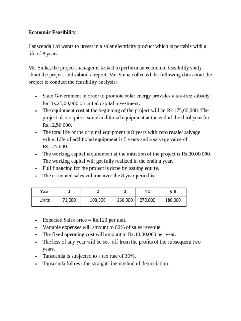 Solar Project Economic Feasibility Study | PDF | Technology & Engineering