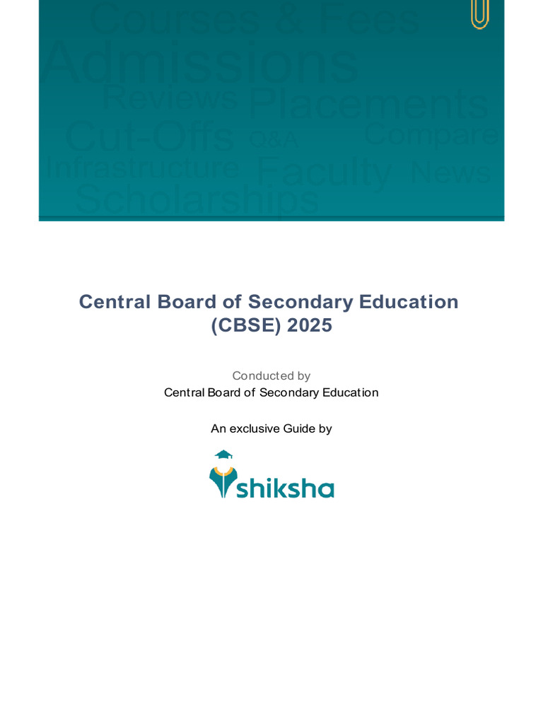 CBSE 2025 Exam Dates and Schedule Guide | PDF