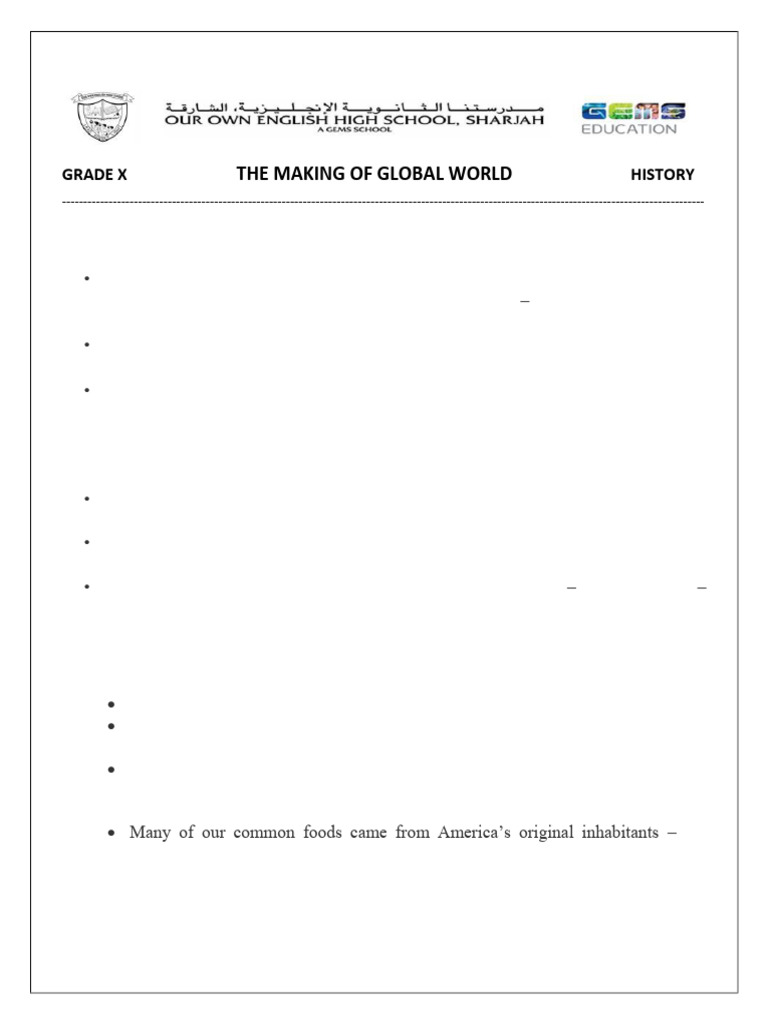Oos 2024 25 gr10 sst the making of global world notes pdf trade