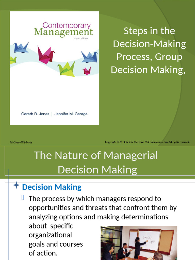 Decision making pdf decision making group decision making