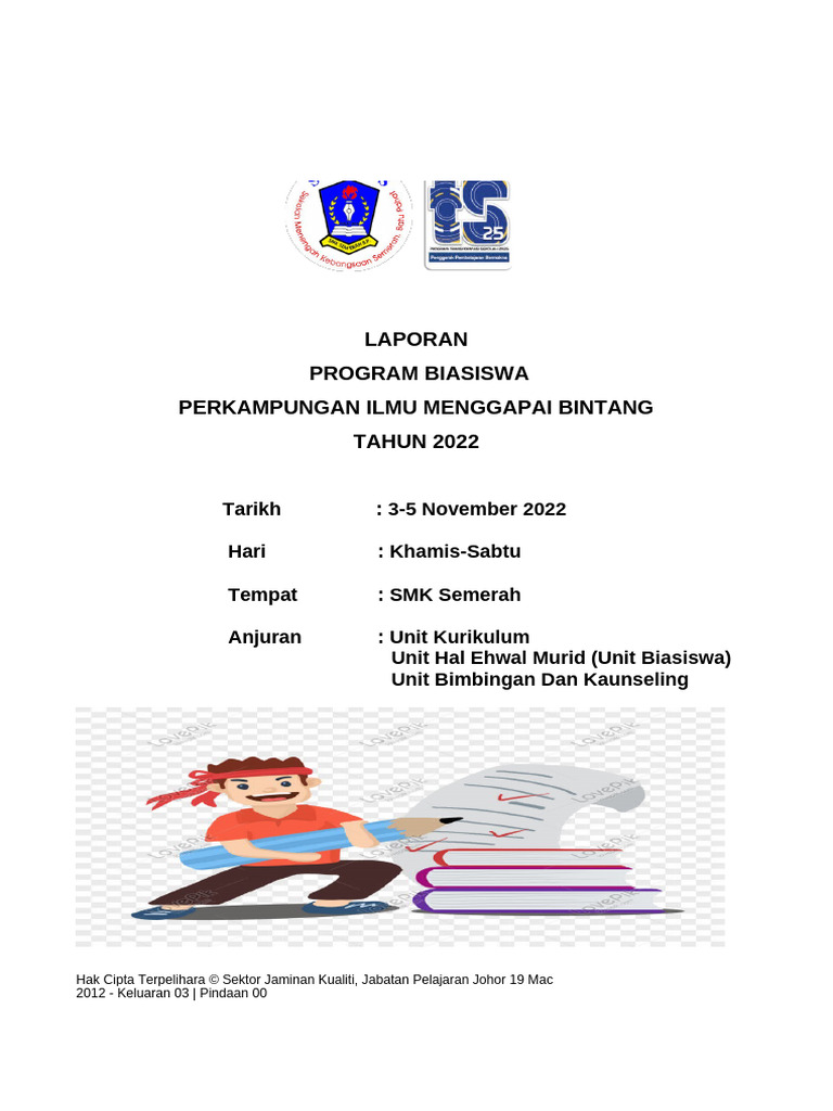 Laporan Program Biasiswa 2022 SMK Semerah | PDF | Karier & Perkembangan