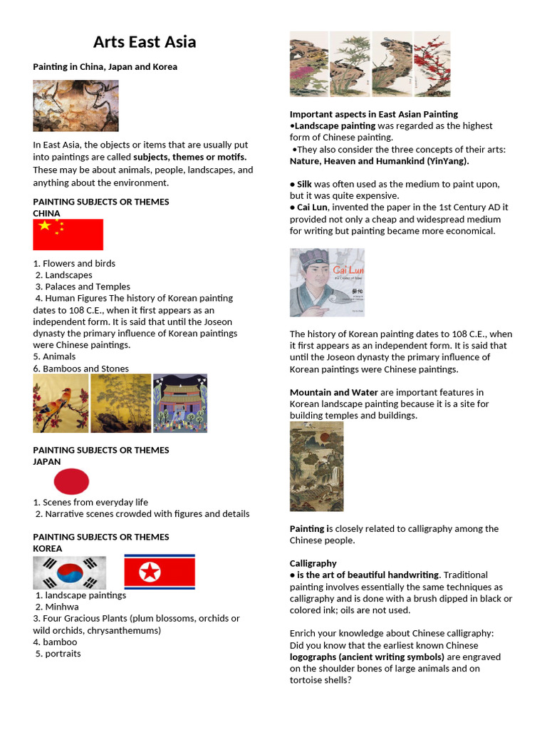 East Asian Painting and Arts Overview | PDF | Origami | Paintings
