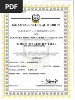 ZRA TPIN Registration Certificate | PDF