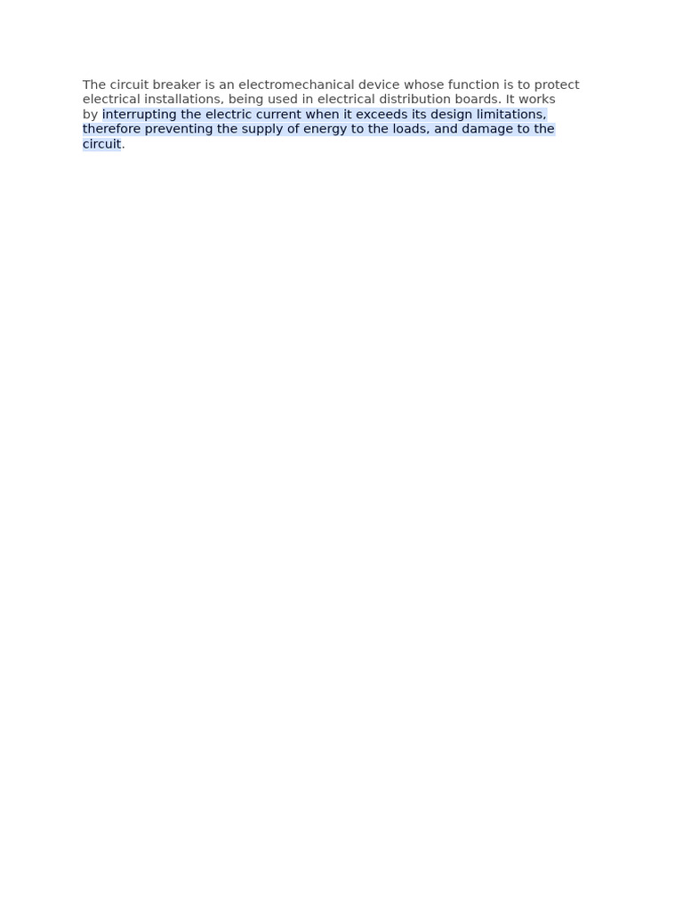 Circuit Breakers | PDF | Technology & Engineering