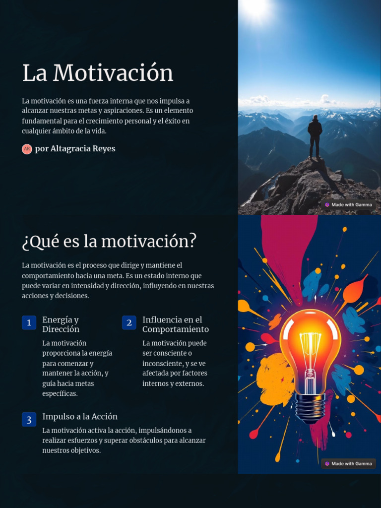 La Motivacion | PDF | Motivacional | Motivación