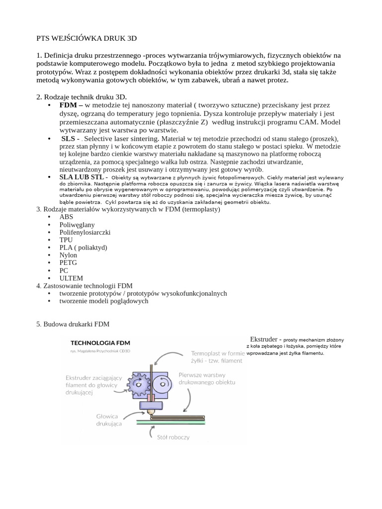 Druk 3d PDF | PDF