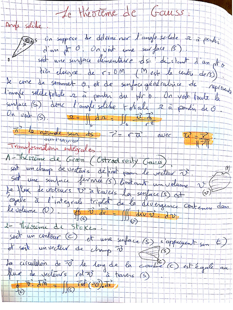 Théorème De Gauss Pdf