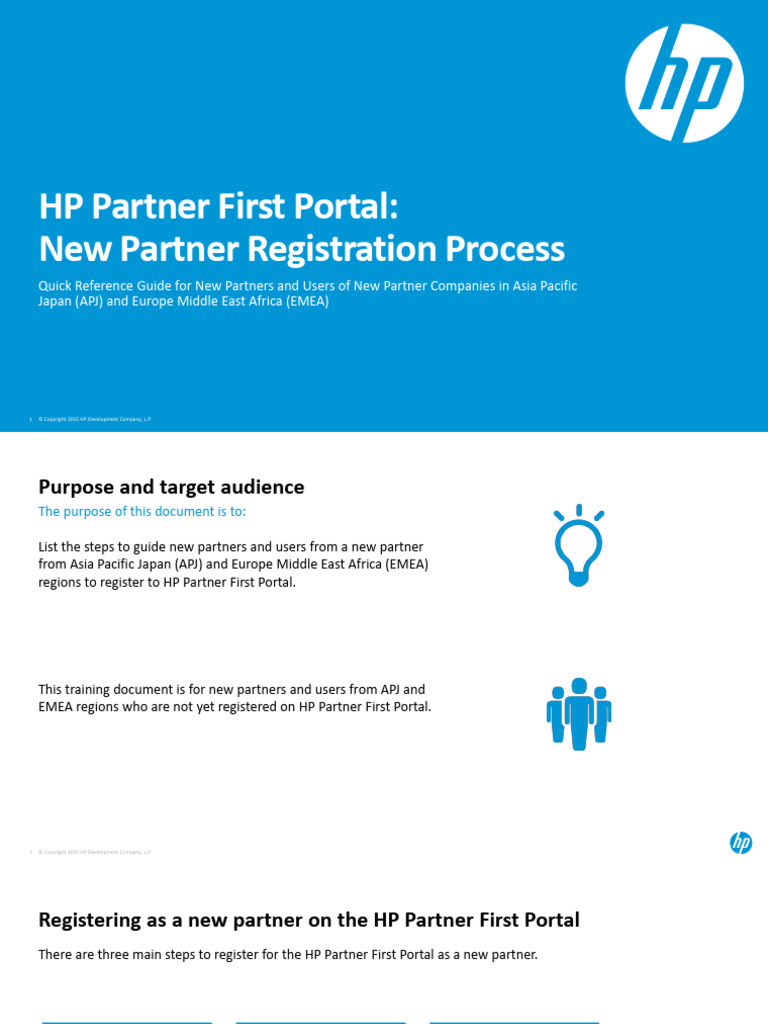 New Partner Registration Process For APJ EMEA - QRG - FINAL | PDF ...