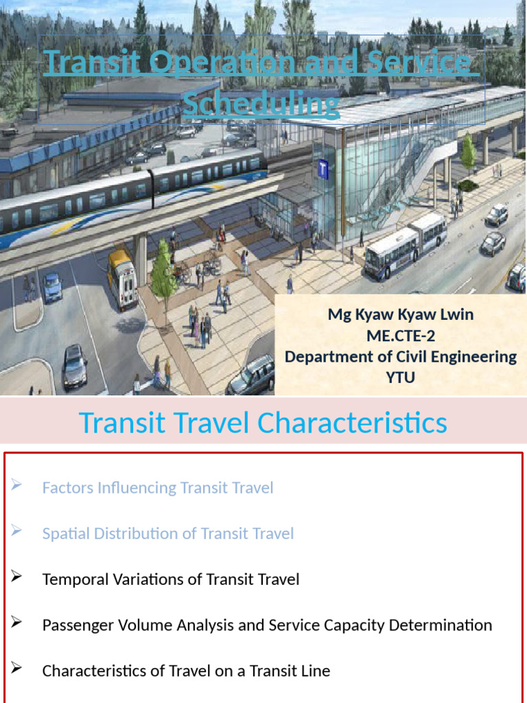 Transit Operation and Scheduling Insights | PDF | Public Transport ...