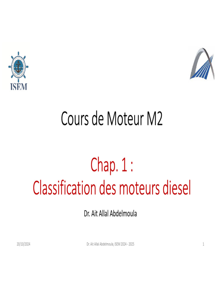 Classification des moteurs diesel 2024 | PDF | Piston | Injection (moteur)