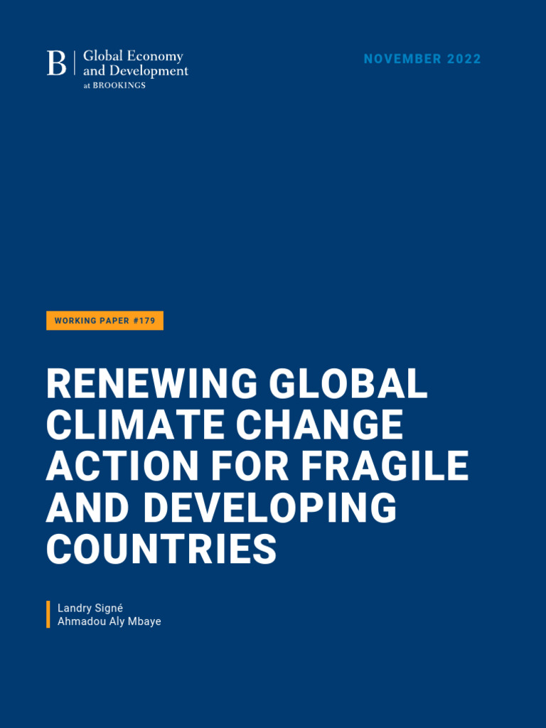 Climate Action for Developing Nations | PDF | Climate Change | Climate ...