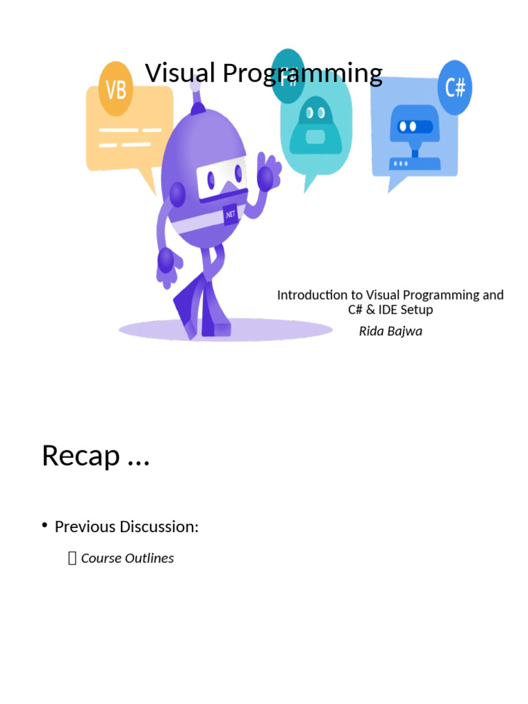 Introduction to Visual Programming with .NET | PDF | C Sharp ...