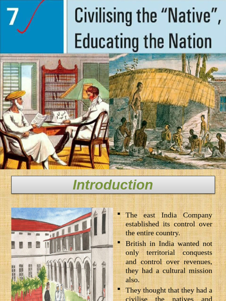 Civilizing the Native: Education in India | PDF