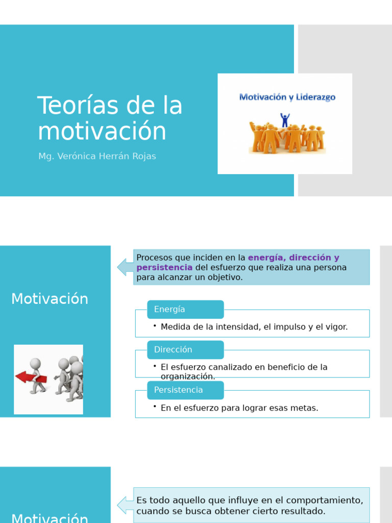 Teorías de la Motivación Laboral | PDF | Motivación | Motivacional