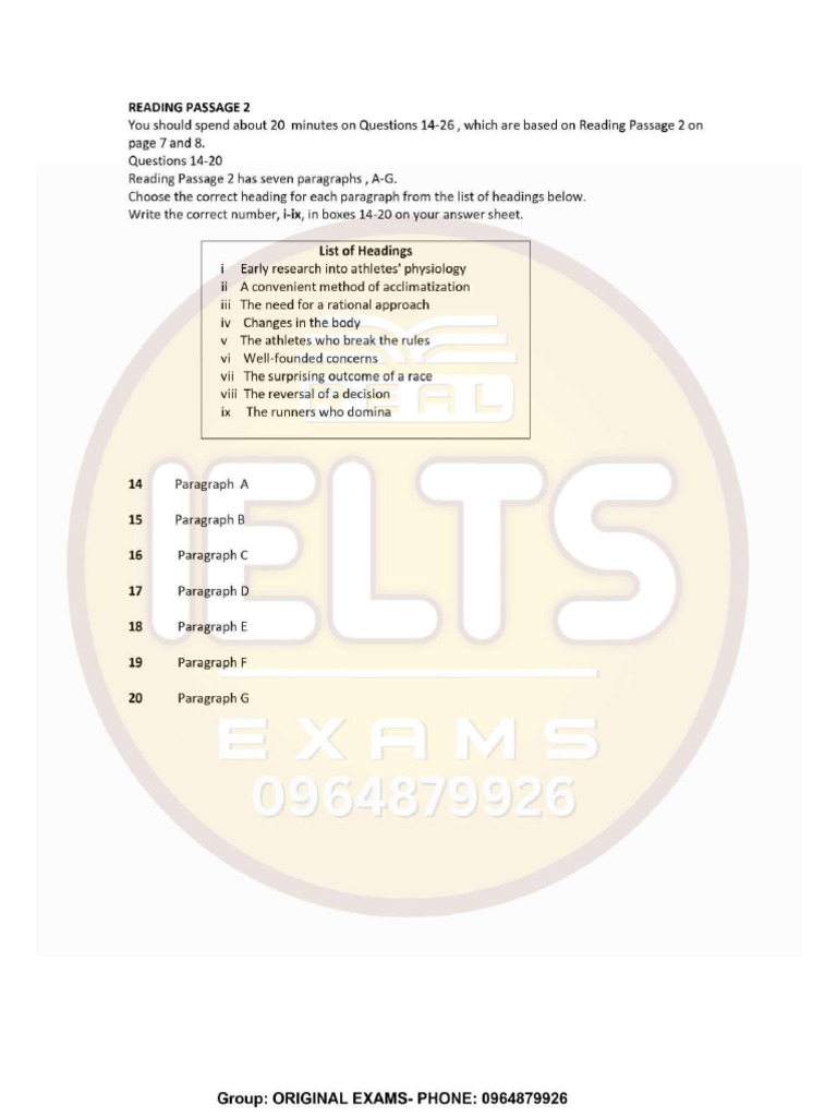 The Real Ielts Test Reading