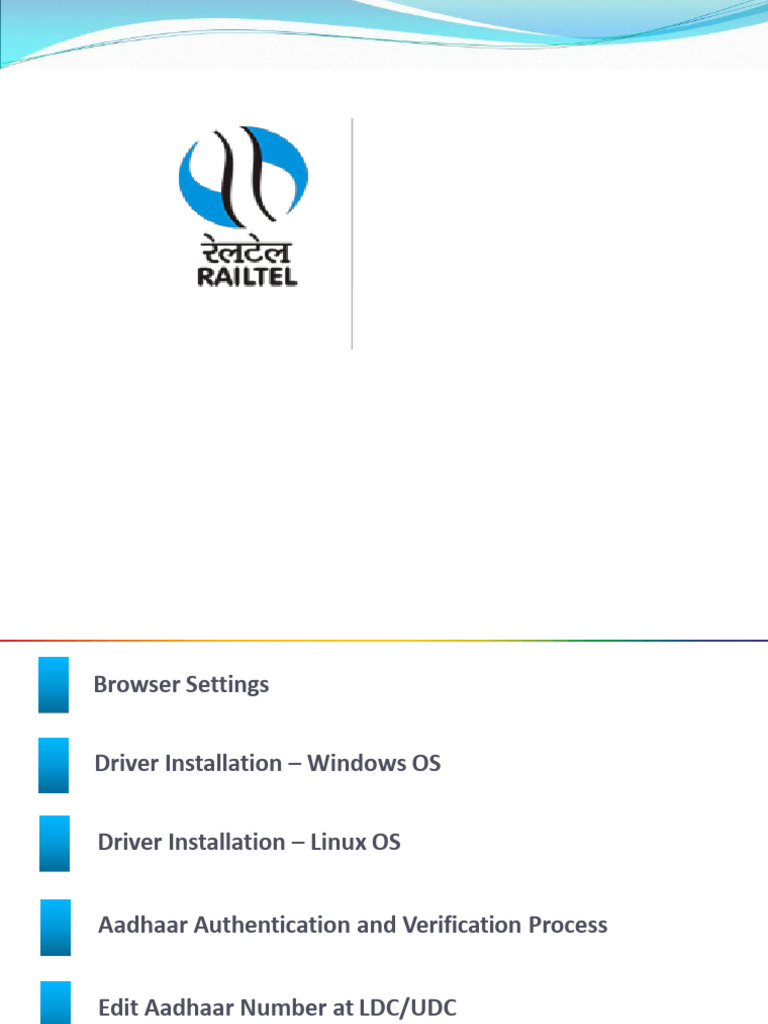 Aadhaar Authentication & Driver Setup Guide | PDF | Microsoft Windows ...