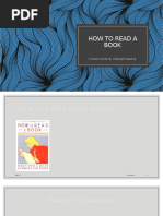 How to Read a Book by Mortimer Adler | PDF