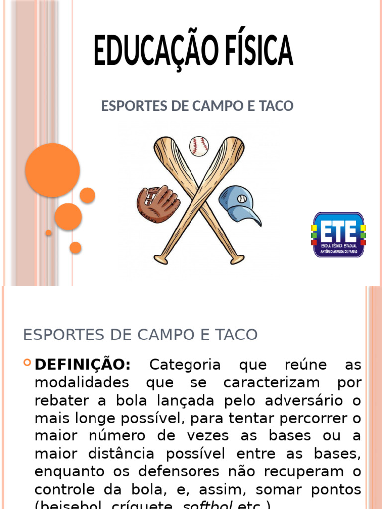 Esportes de Campo e Taco: Definições e Modalidades | PDF | Críquete ...