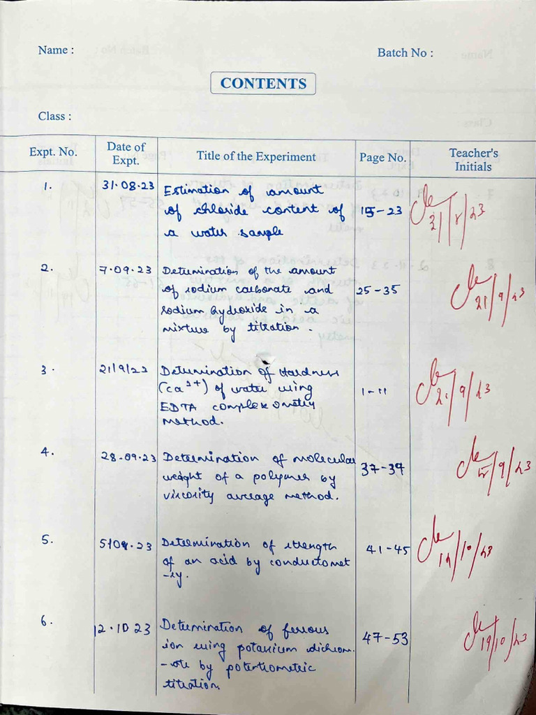 Chem Exp | PDF