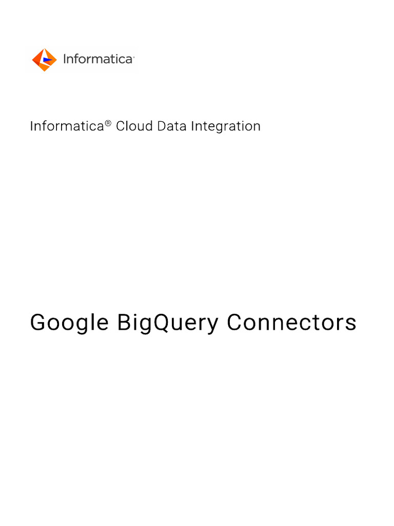 Google Big Query Connectors | PDF