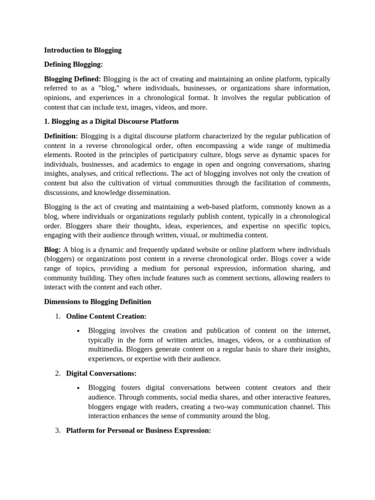Introduction To Blogging - 105602 2 | PDF | Search Engine Optimization ...