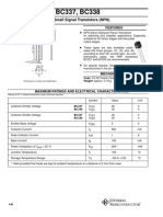 BC337, BC338: Small Signal Transistors (NPN)