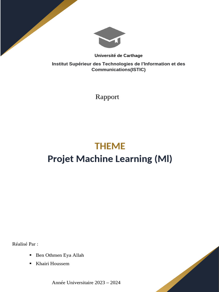 Projet Machine Learning : Random Forest | PDF | Apprentissage ...