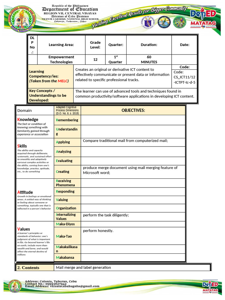 Dlp Et 7 Pdf Learning Educational Technology