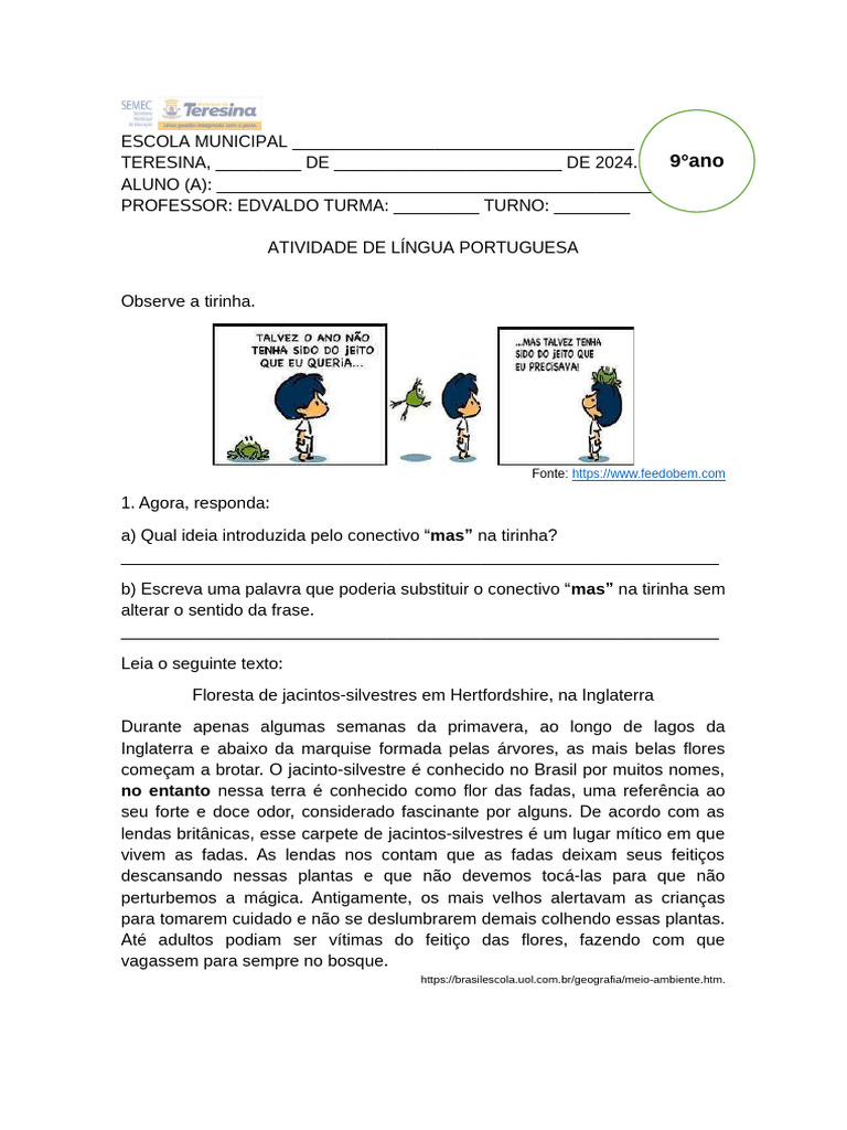 Atividade Extra-Classe | PDF | Estudos de Línguas Estrangeiras