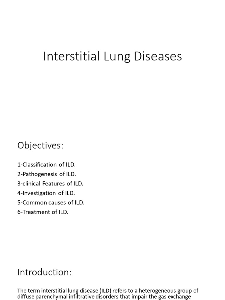Interstitial Lung Diseases | PDF | Lung | Clinical Medicine