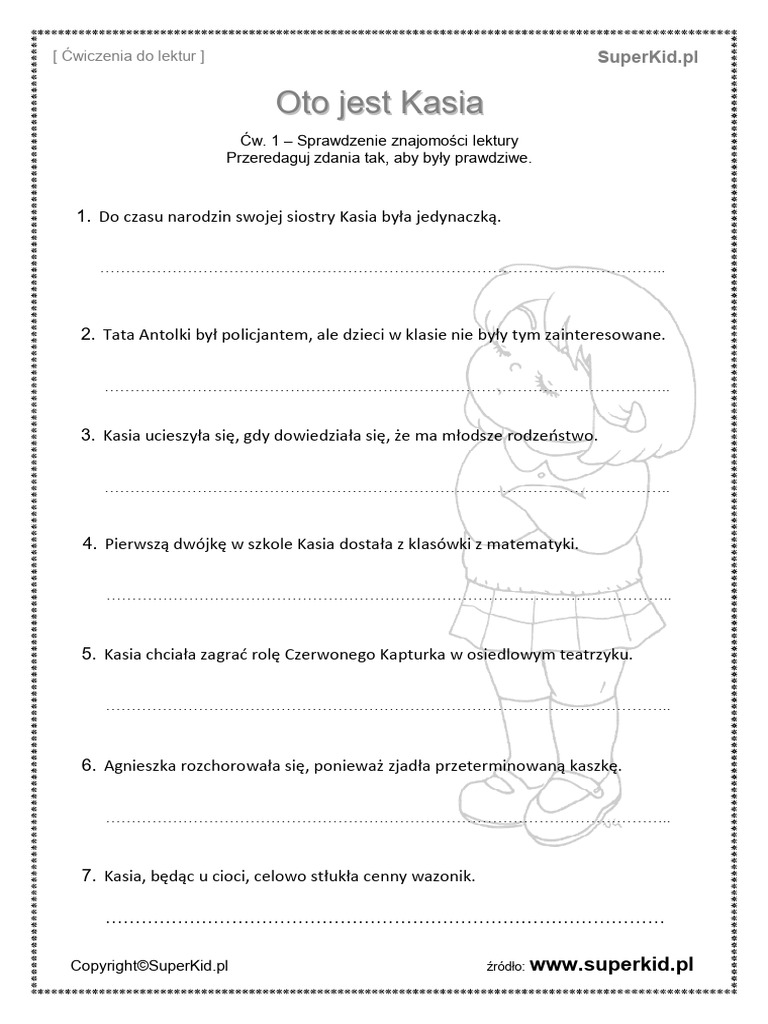 Test Lektury Oto Jest Kasia Lektury-Oto-Jest-Kasia-1 - Kopia | PDF
