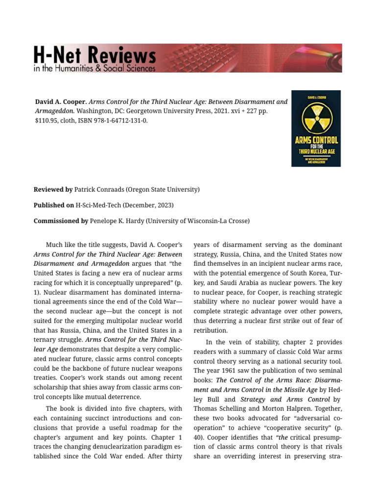 Review 59673 | PDF | Arms Control | Nuclear Disarmament
