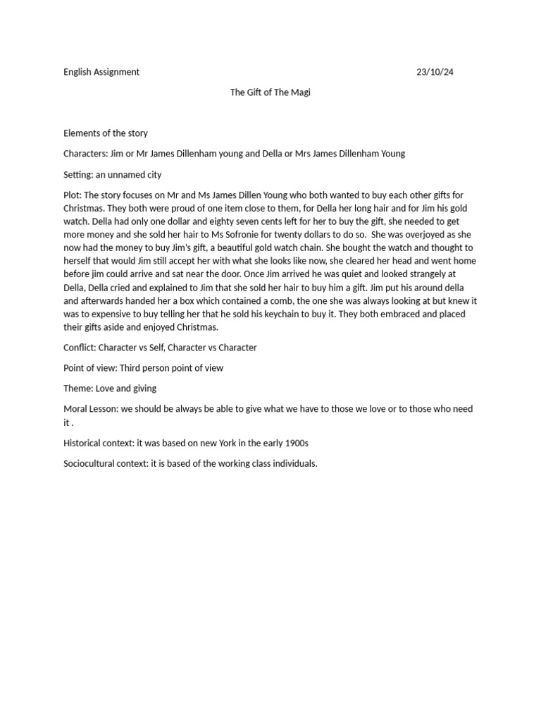 English Assignment 23 | PDF