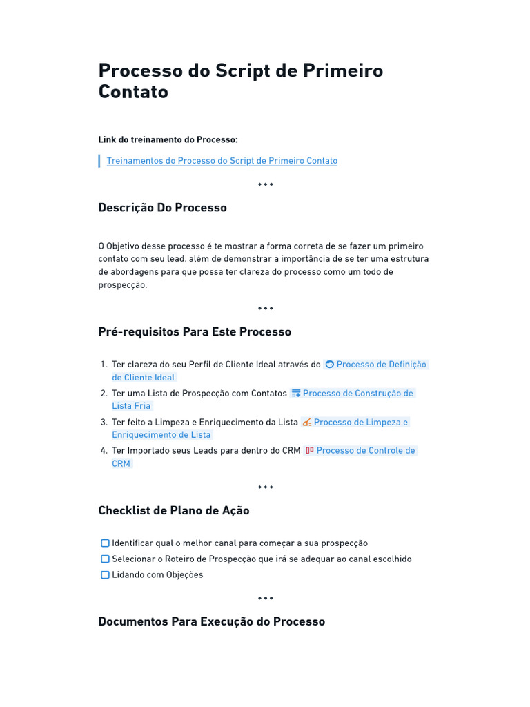 Guia de Primeiro Contato com Leads | PDF | Gestão de relacionamento com ...
