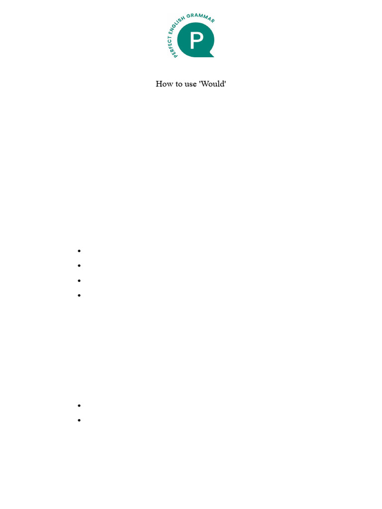 would | PDF | Semantic Units | Grammar