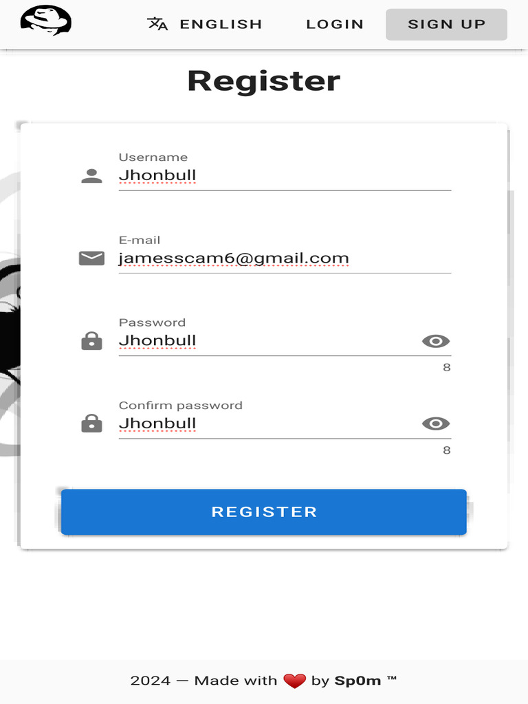 User Registration Form Template | PDF
