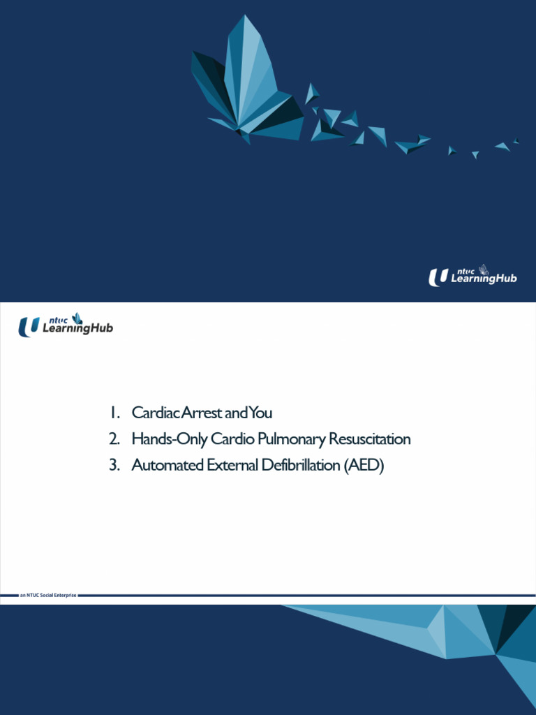 CPR and AED Training Guide | PDF | Cardiac Arrest | Myocardial Infarction